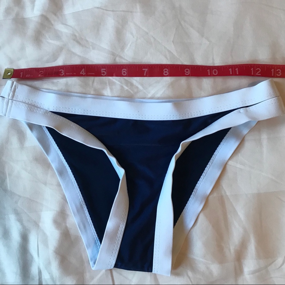Navy and white Bikini bottom